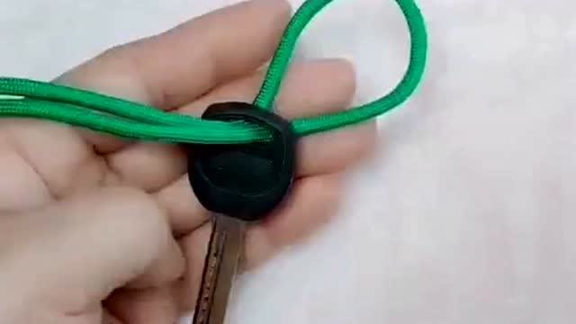 万能钥匙结,学到就是赚到,这样做出来的钥匙结不但好看还很结实!