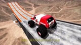 高速汽车能飞越“巨型马桶”吗？3D动画模拟，全程太刺激了！