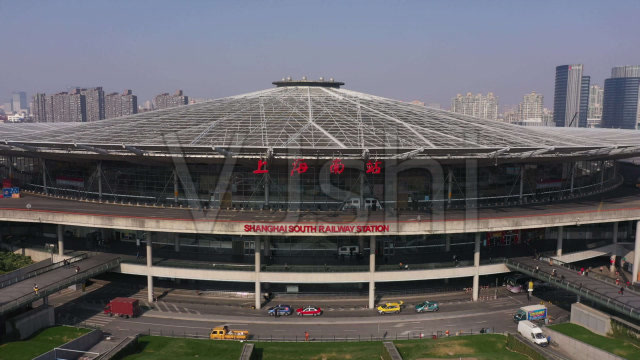 上海三大火车站之一上海南站外形非常独特