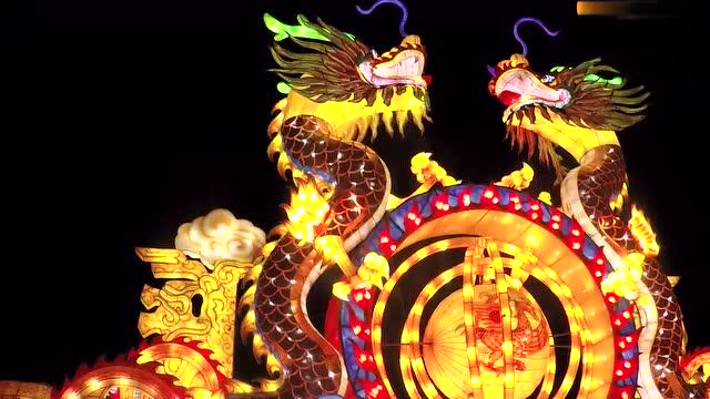 中国龙彩灯,龙形花灯,春节花灯制作,元宵花灯制作,自贡大洋艺术彩灯