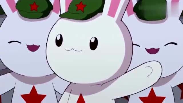 那年那兔那些事:鹰酱访问种花家,看到一排的兔子士兵,吓得他出冷汗