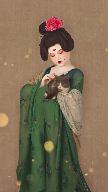 盘子女人坊古装写真-唐朝仕女妆