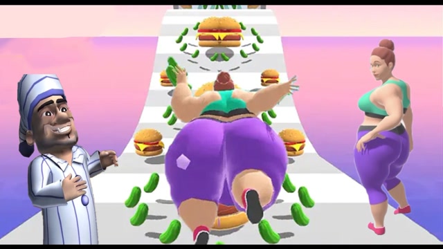 疯狂吃货:大海变成了粉紫色,塔米在胖子和瘦子之间秒切!