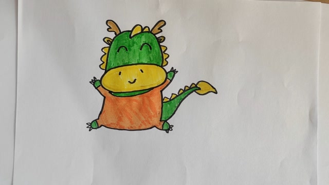 姐姐教你一分钟画出小龙人,你们学会了吗