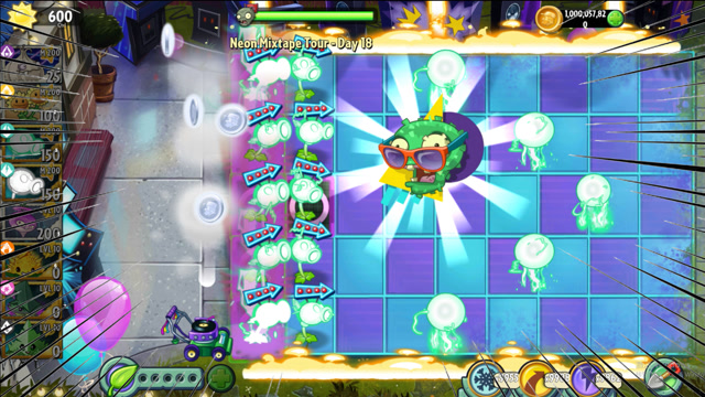 植物大战僵尸2国际版:雷电豌豆射手,真的非常强