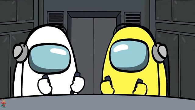 amongus太空狼人杀:太空人小红开车兜风,看沿路的风景!