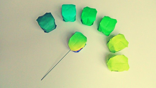 小爱的折纸 可以吹气的纸气球