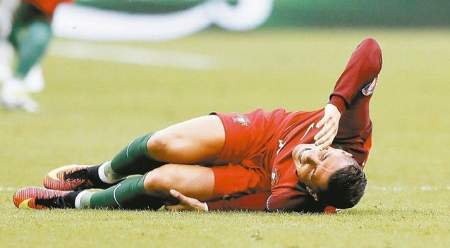 c罗生涯最严重受伤集锦,大写的心疼!