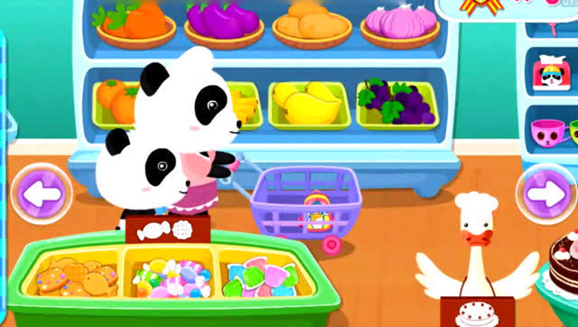 宝宝巴士视频游戏 教宝贝逛超市购物 学习付款