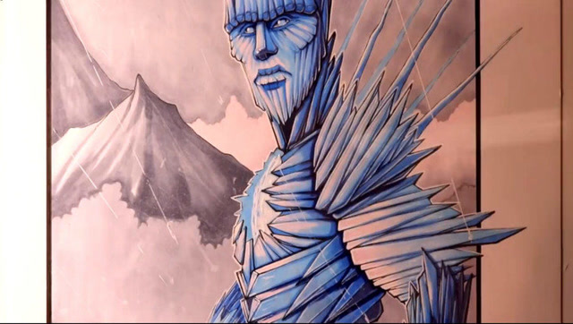 画一个冰雪巨人,颜色巧妙运用,一上色立体感马上出来