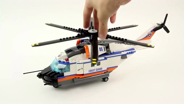乐高lego city60166重型救援直升机开包拼装评测