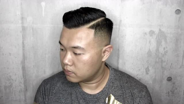 胖子也能剪油头,很有型