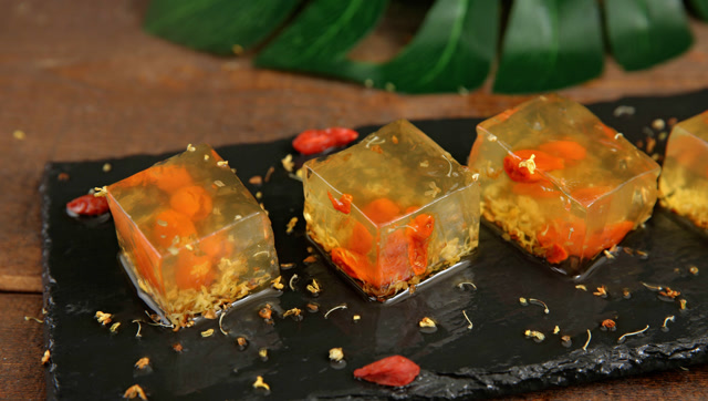 桂花水晶糕,国宴甜品的家常做法