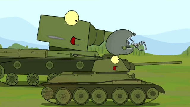 坦克世界搞笑动漫:突如其来的暖心?别想多了,kv2可没这么好!