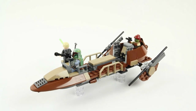 快速搭建乐高积木星球大战系列9496,沙漠浮空艇