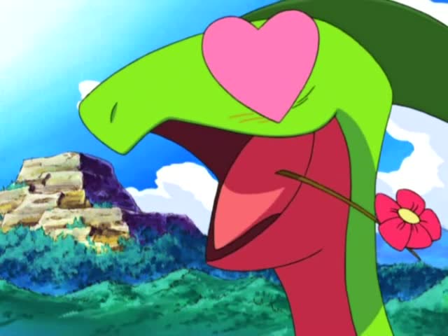 神奇宝贝,森林蜥蜴失恋后的表情真是让人想笑