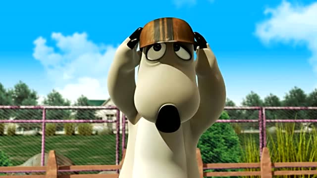 倒霉熊玩轮滑,不小心钻到了排气筒里面