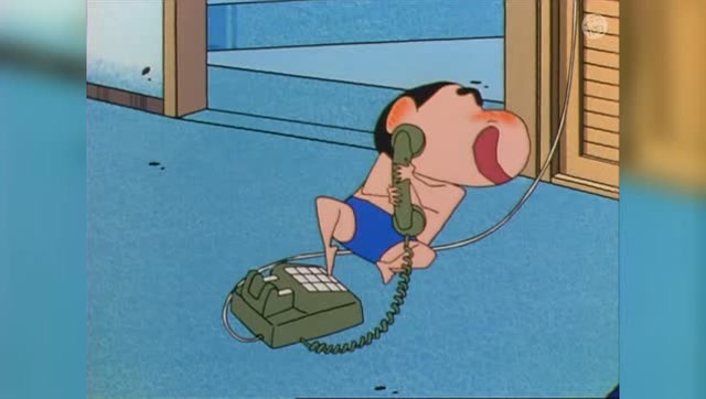 蜡笔小新:小新给娜娜子打电话,光听声音就能这么嗨!