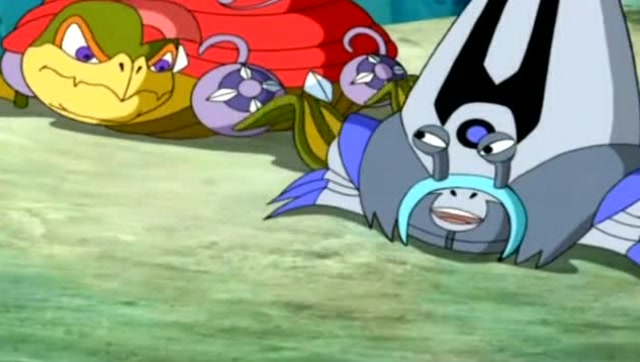 《神兵小将》金蟹离海那么近却命令小太虚去打水喝,小金蟹太懒了