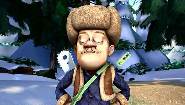 矮的里面挑高的光头强被选上当护林员了终于有工作了