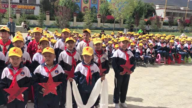 堆龙德庆区小学学生表演