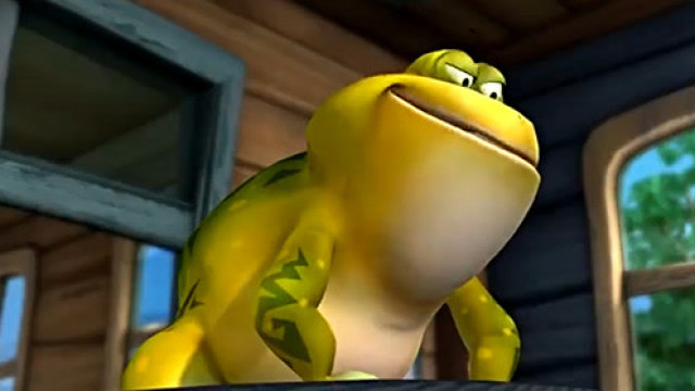 光头强为了抓住了青蛙王,抛弃成群小青蛙,真是捡了芝麻丢了西瓜