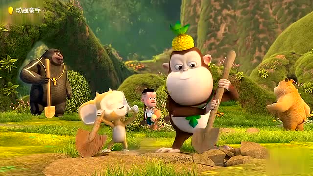 熊出没001: 妈妈今天要出门,熊大熊二来当家