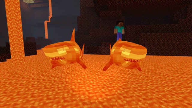 gmod游戏史蒂夫能找到藏在岩浆里的岩浆鲨鱼吗?