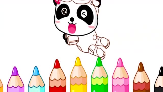 宝宝巴士绘画启蒙—涂色也可以这么酷,锻炼宝宝的绘画动手能力