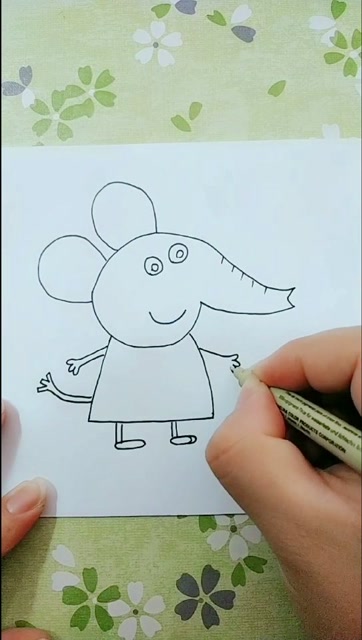 小象艾米丽简笔画图片
