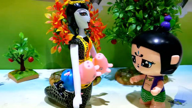 蛇精用花言巧语骗取佩奇信任 七娃将蛇精狠狠教训解救佩奇姐弟