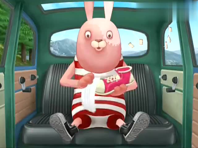 越狱兔第二季:红兔子擦鞋,小鸡被踢飞,警察火箭筒伺候!