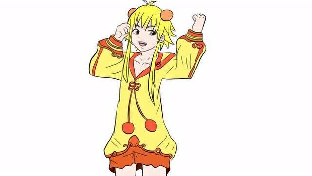 精灵梦叶罗丽之活泼开朗的亮彩儿童卡通简笔画