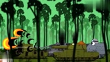 坦克世界游戏：这辆外星坦克，进入丛林战斗