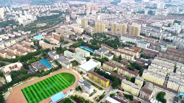 山东省淄博第一中学航拍mv《春风十里》