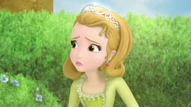 小公主苏菲亚: 赛克把大家叫到了花园里,詹姆士变成婴儿.