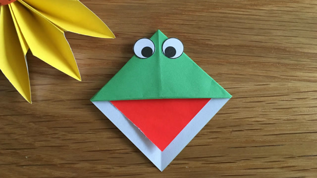 青蛙书签折纸,简单可爱的青蛙书签折纸教程