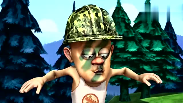 一只小青蛙钻进了光头强的裤子里,引得他大叫起来,太好笑了!