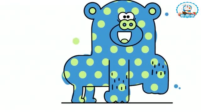 《嗨道奇第一季》阿奇和朋友们画的一幅画好鲜艳,非常生动好美啊