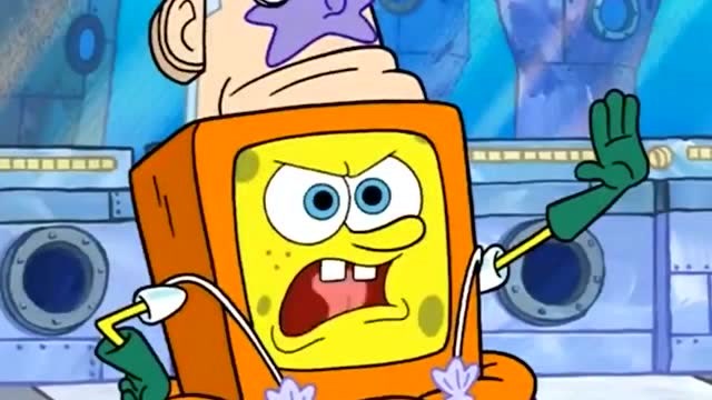 海绵宝宝:原来超人的帽子是干洗之后会缩水的,真的是太搞笑了啊