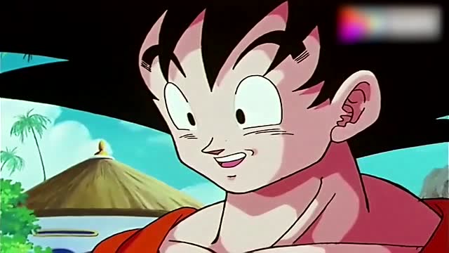 悟空第一次见到自己儿子悟天,这俩人简直就是一个模子刻出来的!
