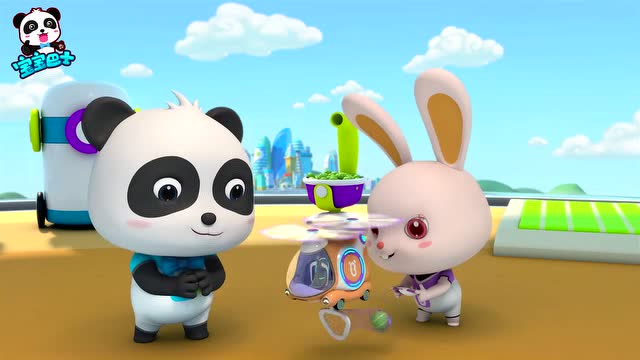 宝宝巴士壮壮刚训练完就要吃东西真是个吃货