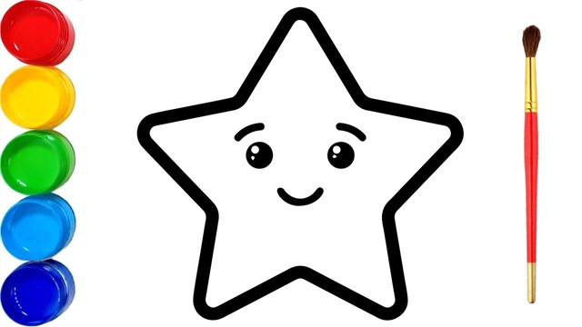趣味简笔画:画漂亮小星星