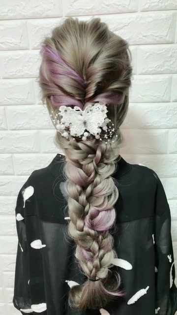 长发的公主辫子也可以这样扎哦特别的漂亮