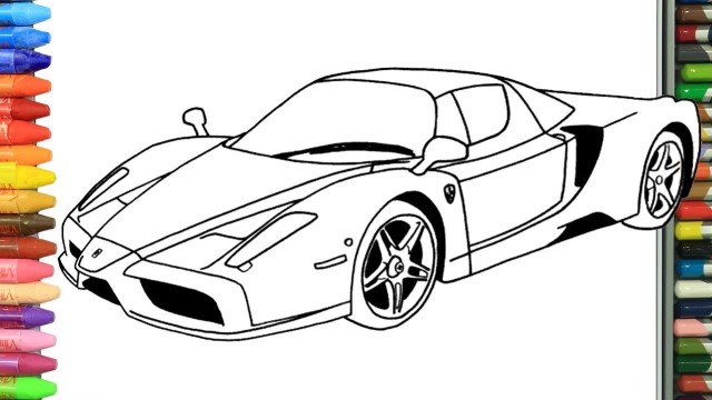 趣味简笔画:画漂亮轿车