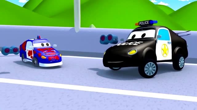 汽车城:小马特身上沾满了西红柿,来到汤姆洗车店清洗干净