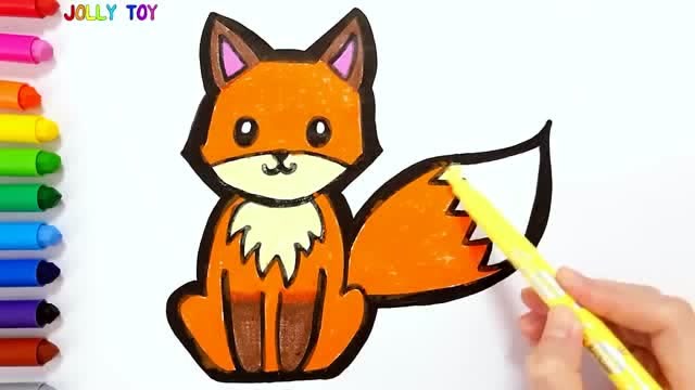 简单画一只聪明小狐狸!趣绘儿简笔画