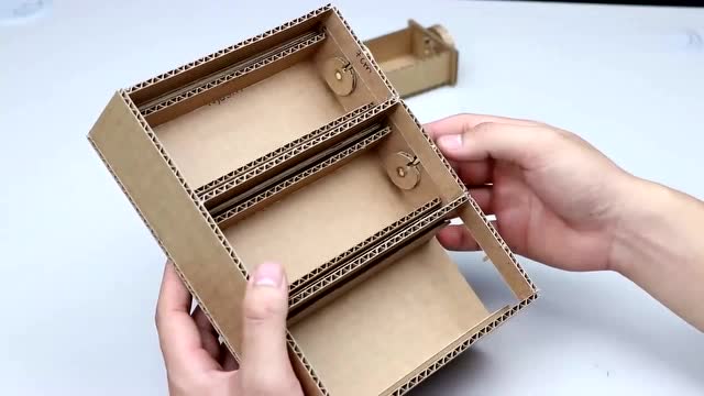 手工diy 用纸板制作超好玩的密码箱