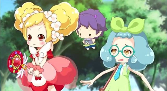 小花仙淑馨看到夏安安变身成花仙魔法使者觉得自己在做梦