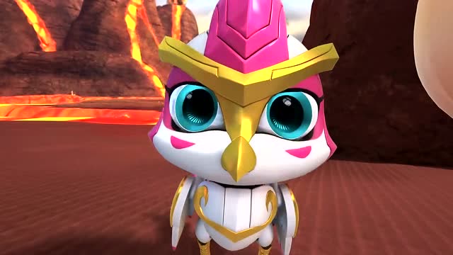 猪猪侠之超星萌宠:这个怪物有点厉害尾巴还有毒呢火焰鹤变身了